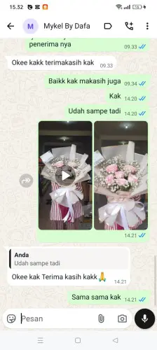 Testimonial Buket Bunga padangsambian
