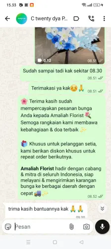 Testimonial Standing Flower padangsambian