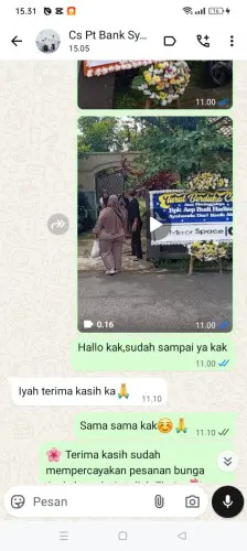 Testimonial Papan Bunga padangsambian